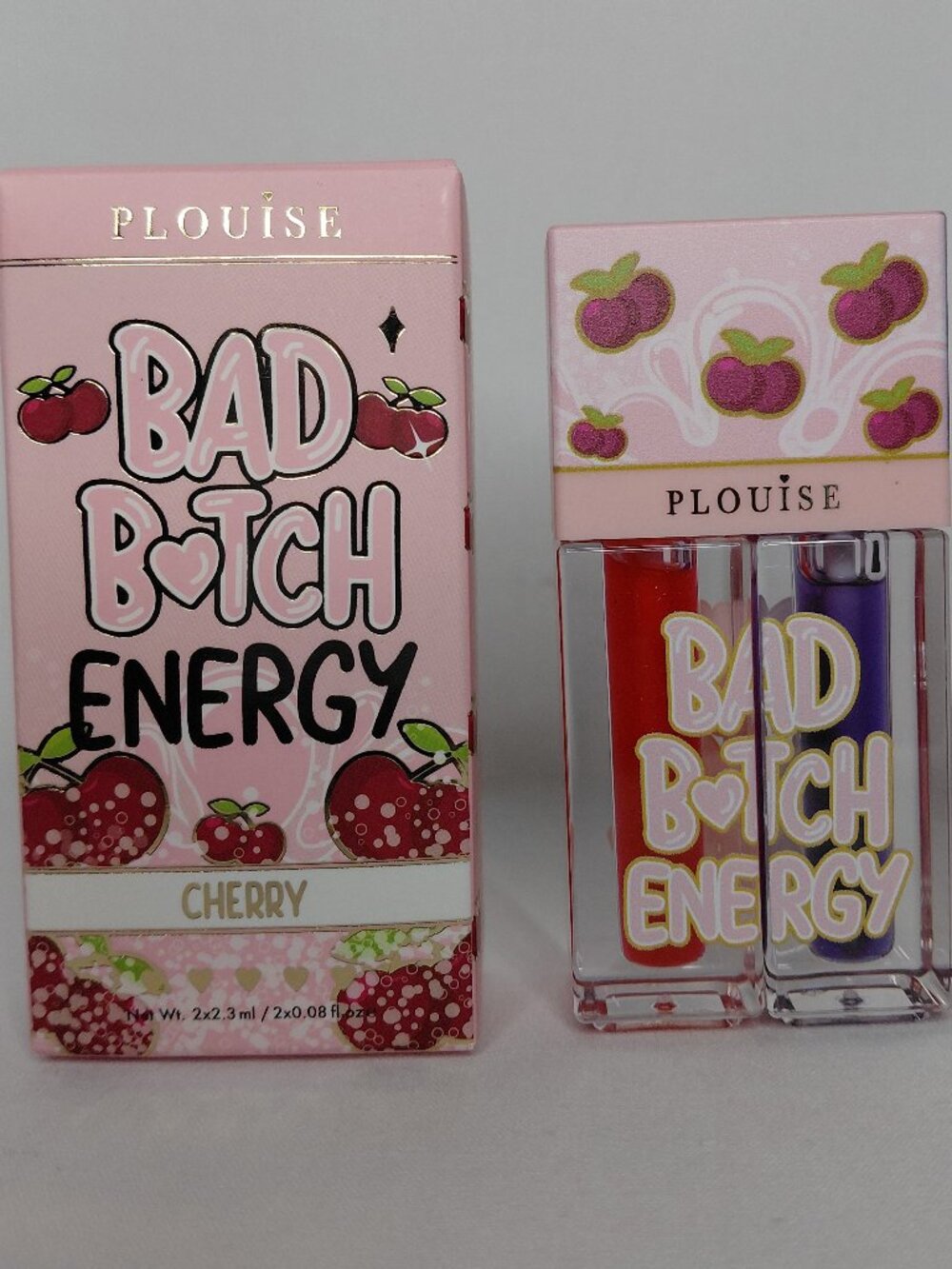 P.Louise - Bad B❤︎tch Double Lip Oil - Cherry & Black Cherry